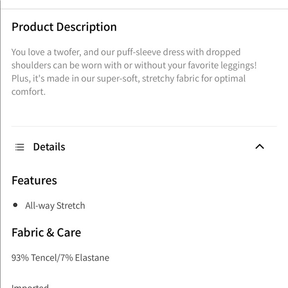 Fabletics Tatiana Tunic hoodie dress - Picture 7 of 8